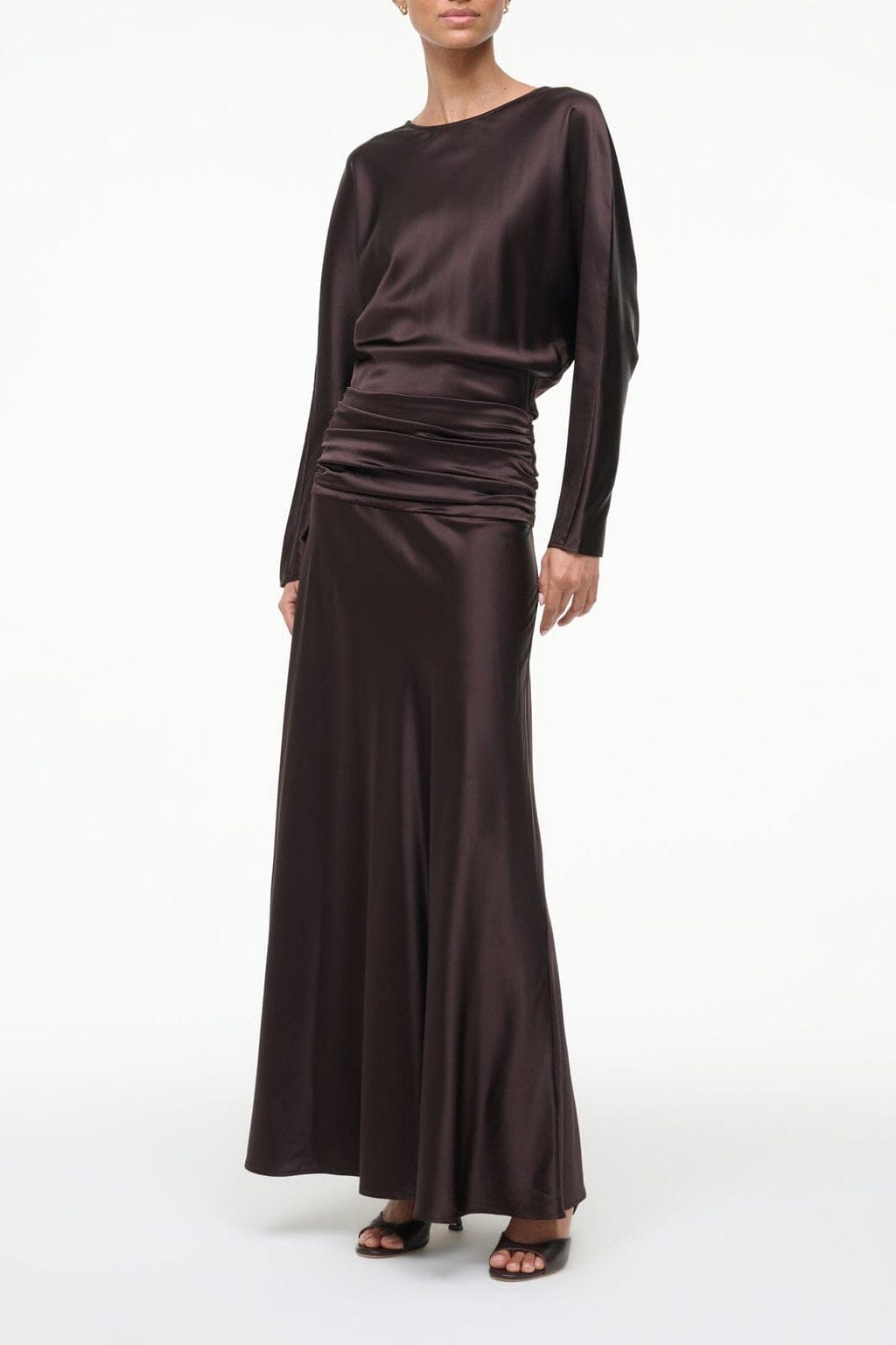 Freda Silk Dress | Earth — 1
