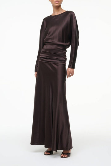 Freda Silk Dress | Earth — 1