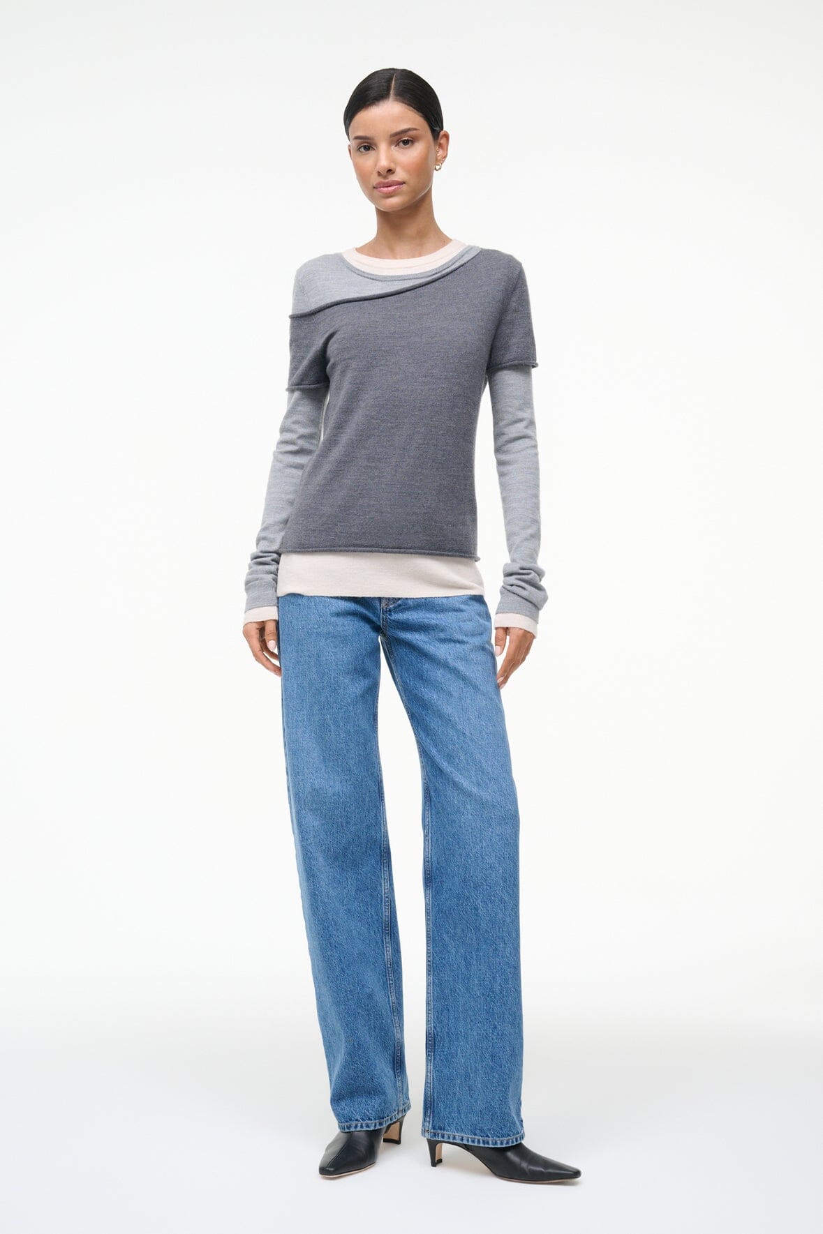 Sera Top | Heather Grey Multi — 2