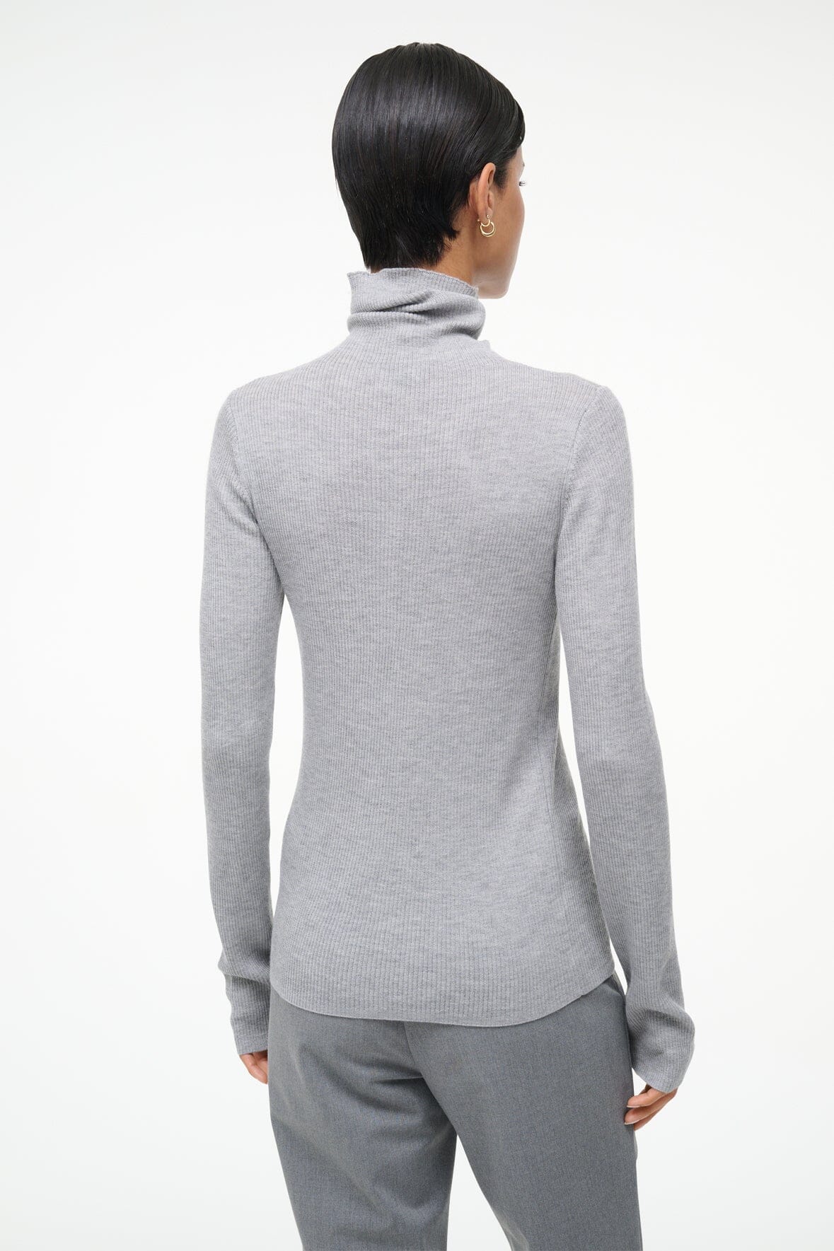 Toni Superfine Cashmere Sweater | Ash Grey — 3