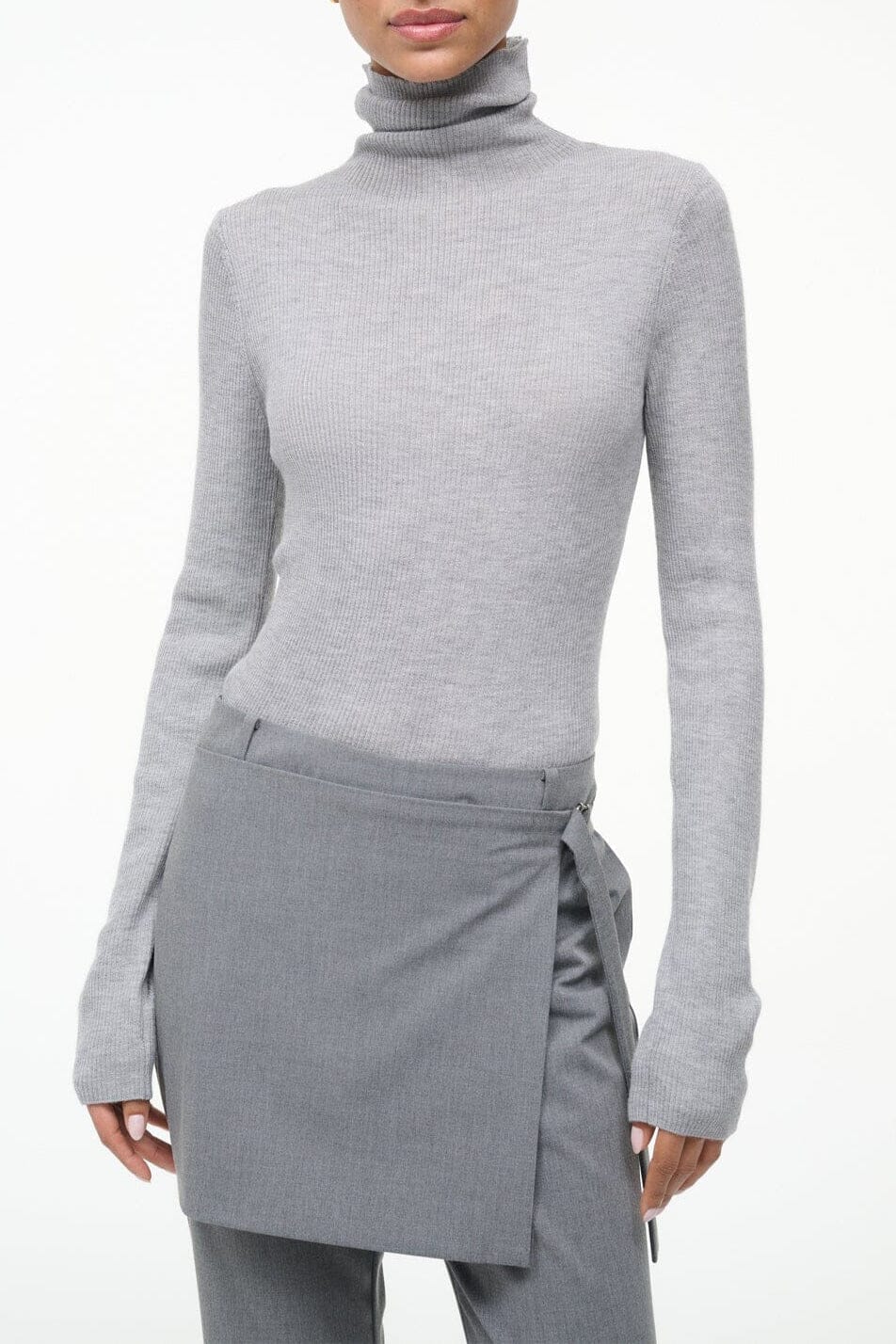 Toni Superfine Cashmere Sweater | Ash Grey — 1