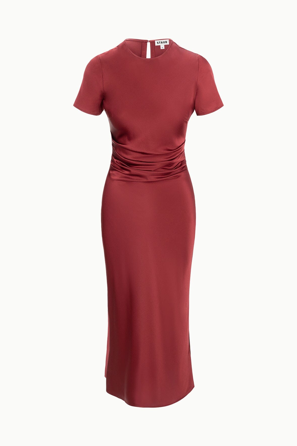 Marcel Silk Dress | Sangria — 6