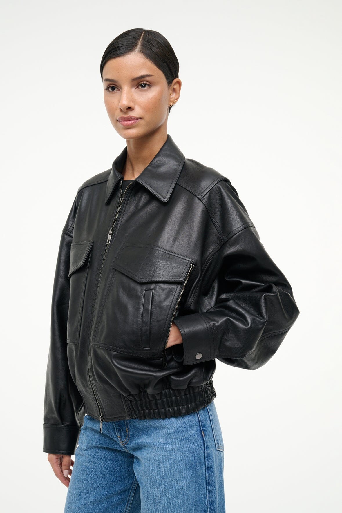 Eugene Leather Jacket | Black — 3