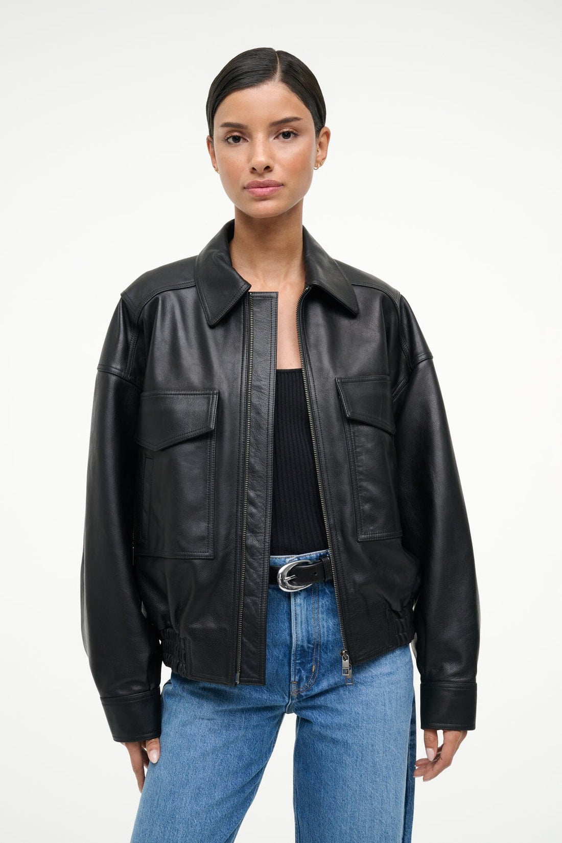 Eugene Leather Jacket | Black — 1