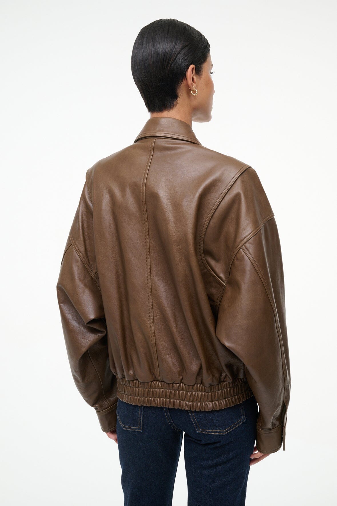 Eugene Leather Jacket | Truffle — 4