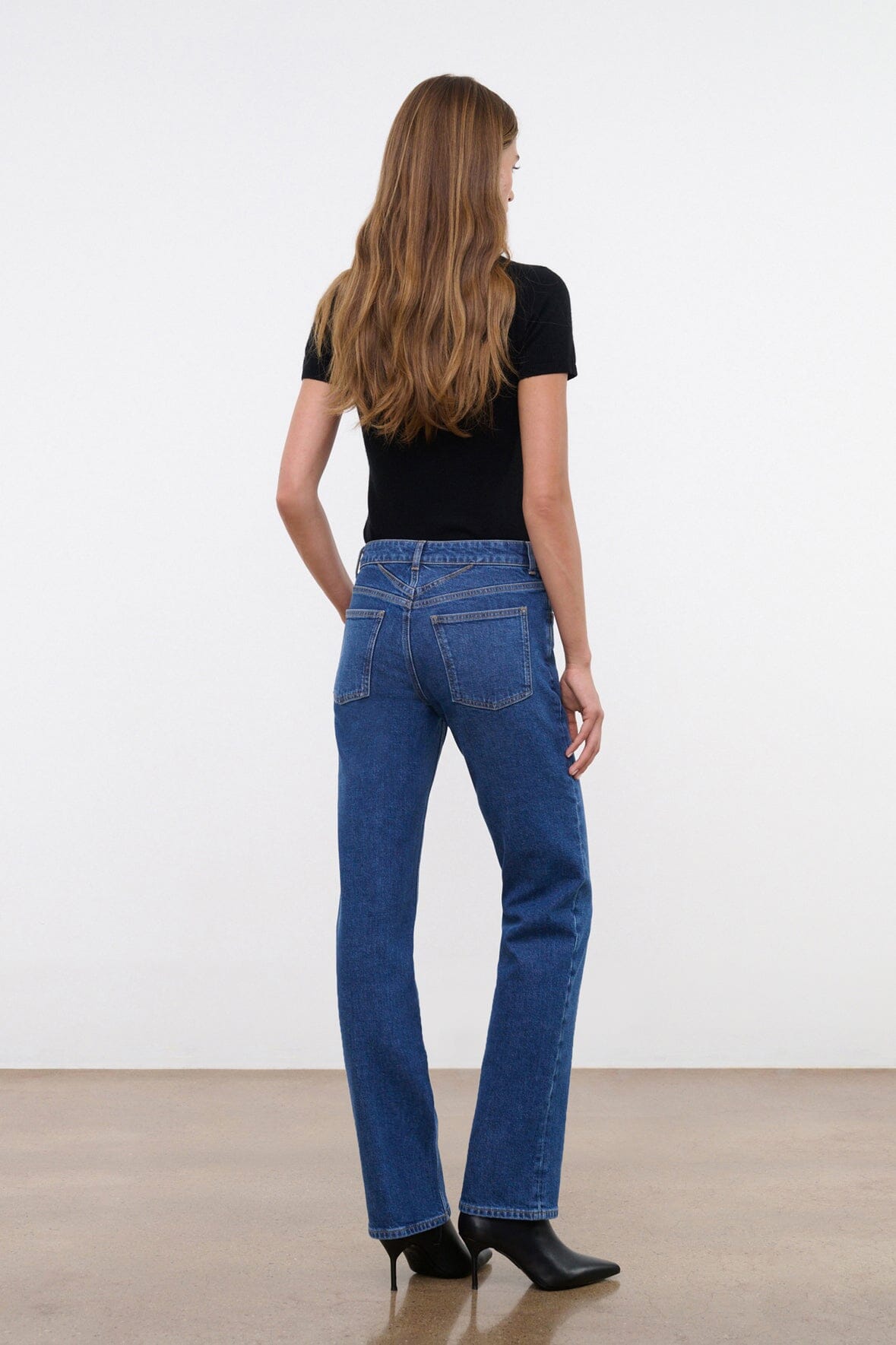 Teddy Straight Jean | Stone Blue Stretch — 3
