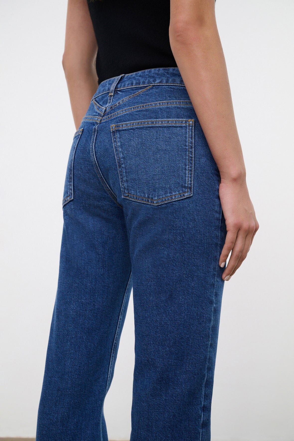 Teddy Straight Jean | Stone Blue Stretch — 4