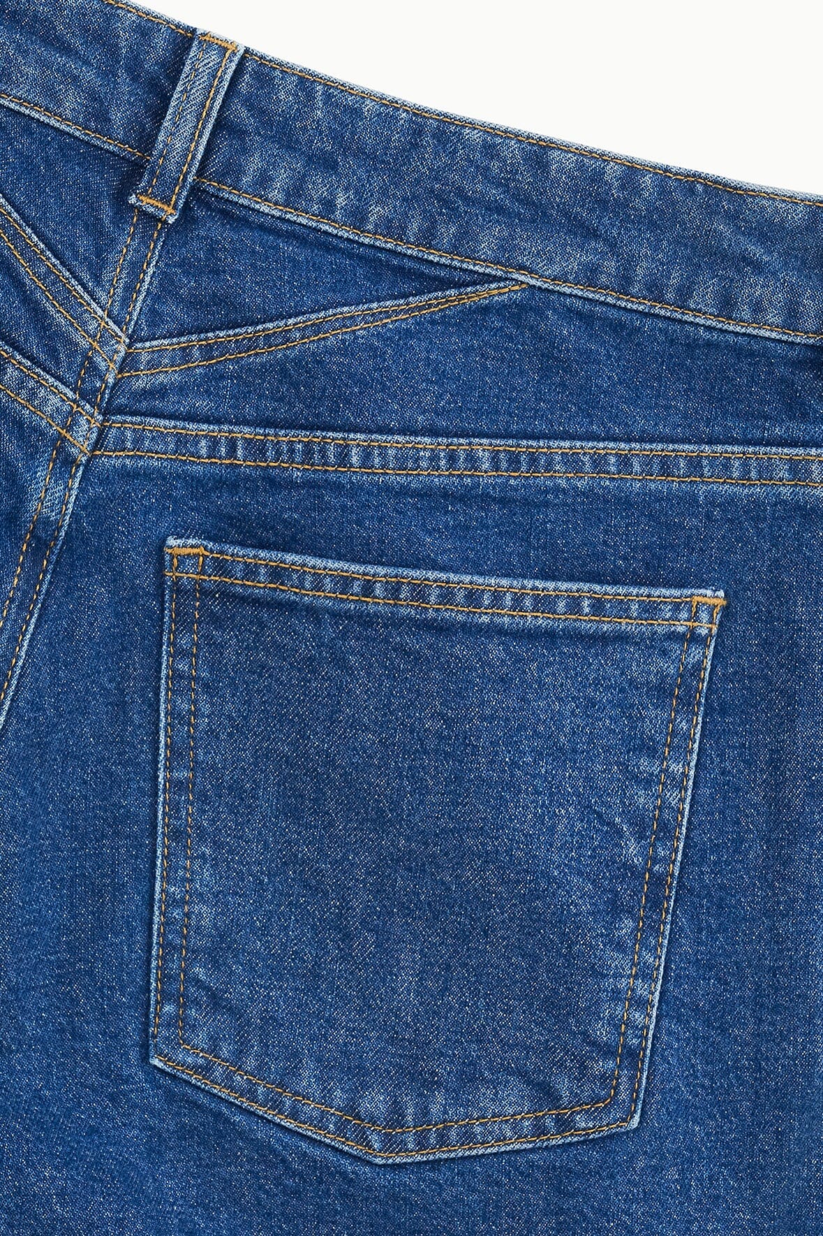 Teddy Straight Jean | Stone Blue Stretch — 7