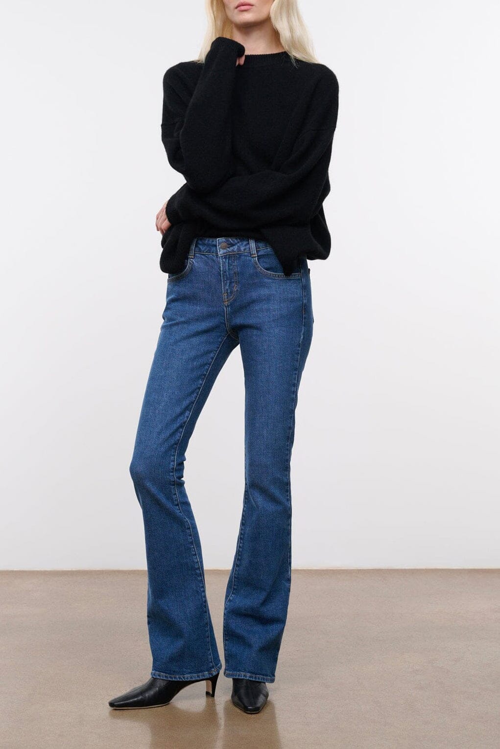 Kyle Stretch Flare Jean | Stone Blue — 1