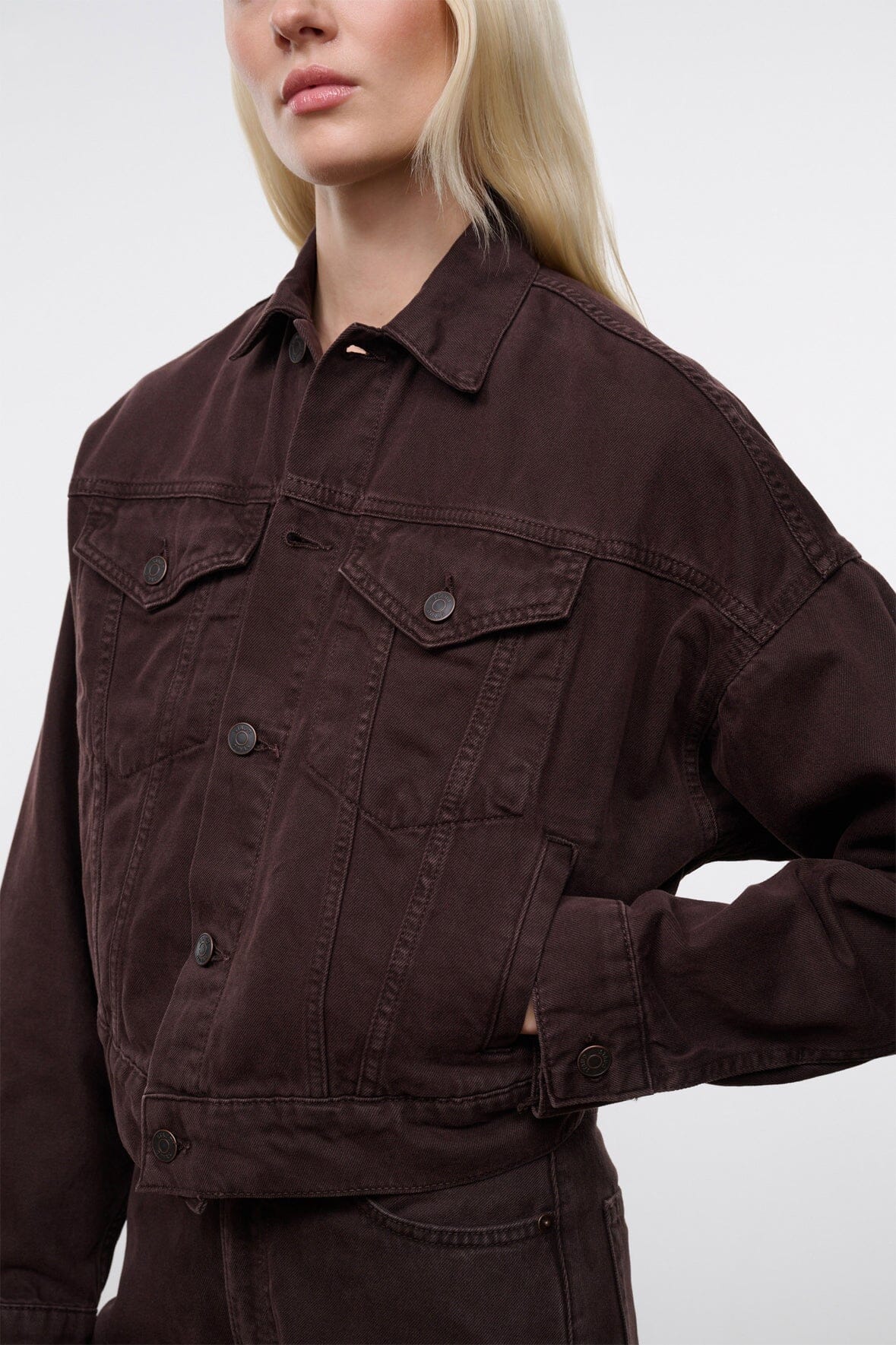 Glen Denim Jacket | Earth — 2