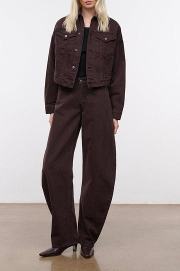 Glen Denim Jacket | Earth — 1