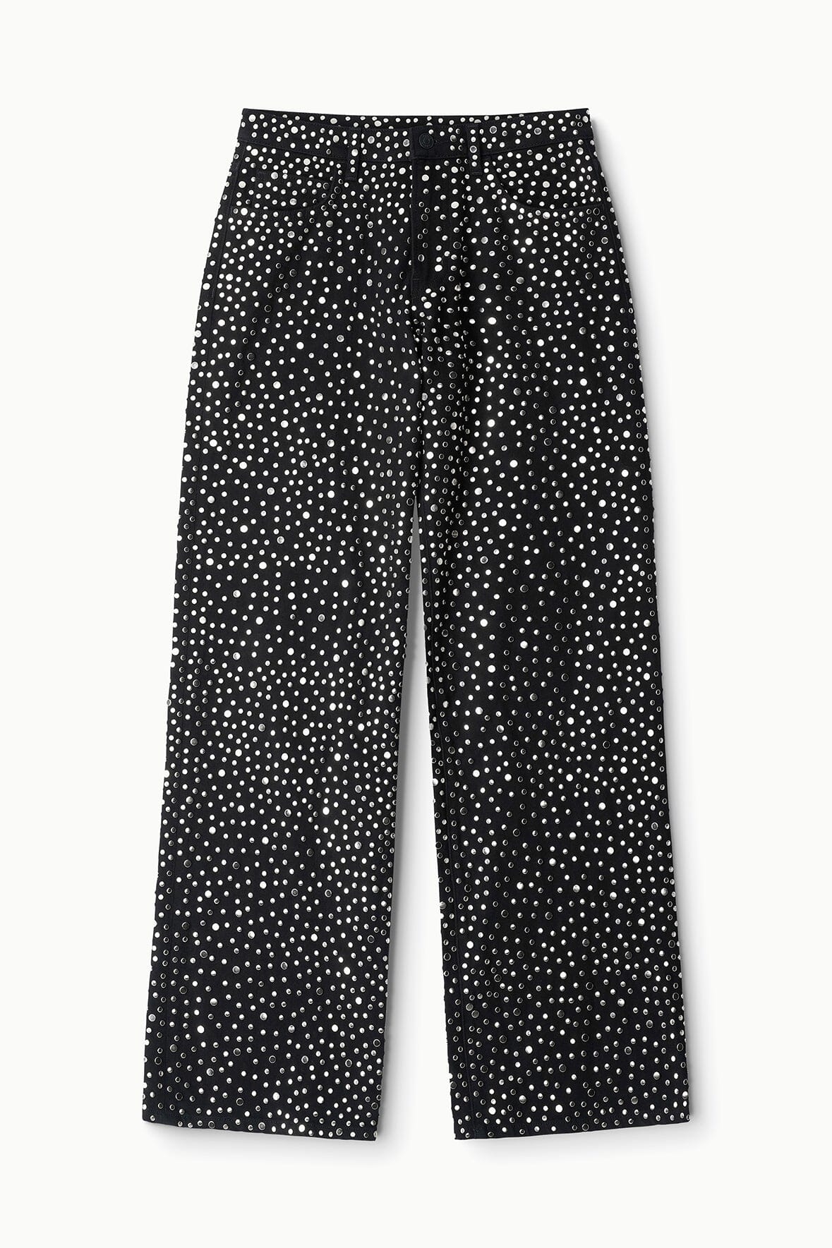 Gus Studded Relaxed Jean | Black — 10