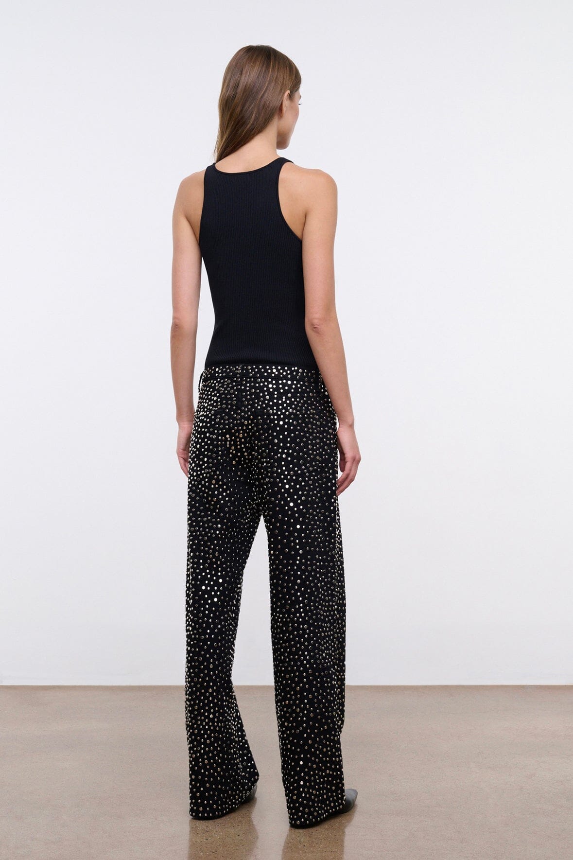 Gus Studded Relaxed Jean | Black — 3