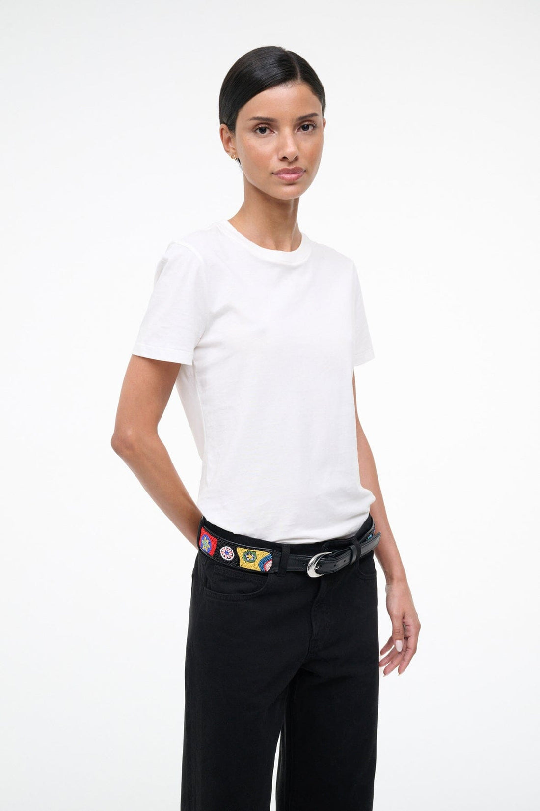 Moon Buckle Belt | Beaded Millefiore — 1
