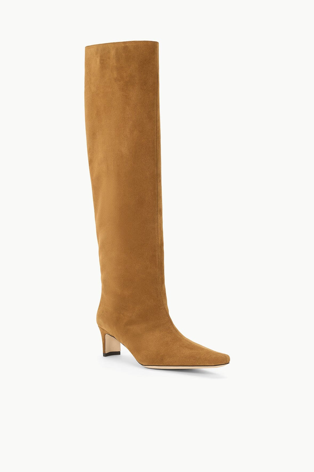 Wide Shaft Wally Boot | Tan Suede — 1