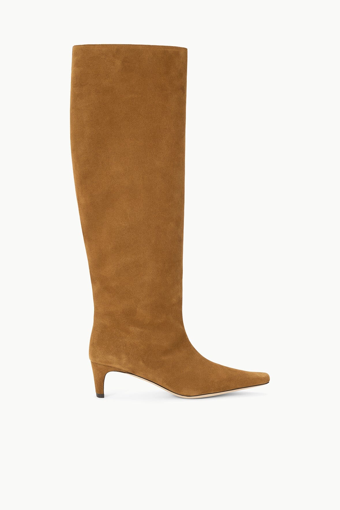 Wide Shaft Wally Boot | Tan Suede — 1