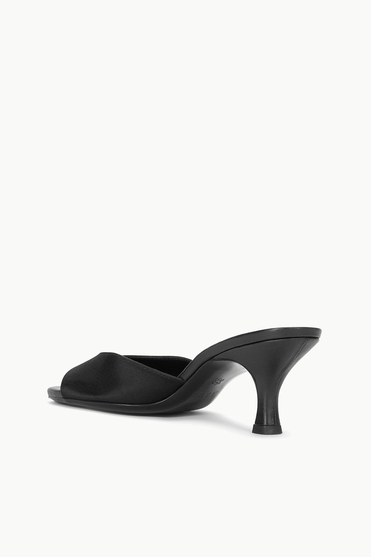 Brigitte Satin Mule | Black — 7
