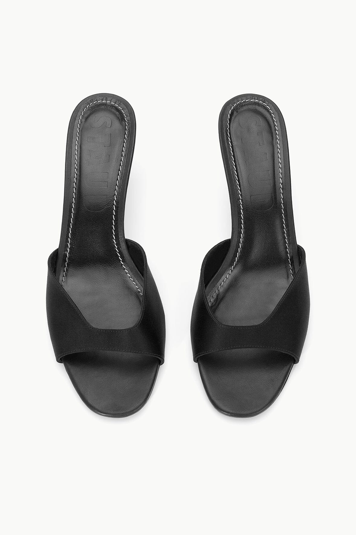 Brigitte Satin Mule | Black — 6