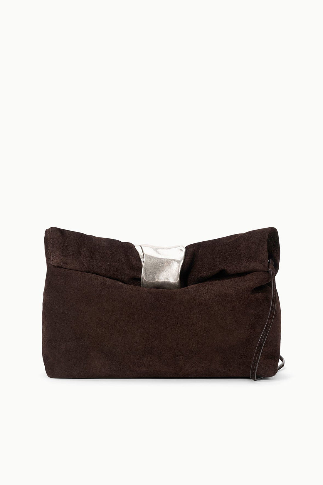 Cuff Clutch | Espresso Suede — 1