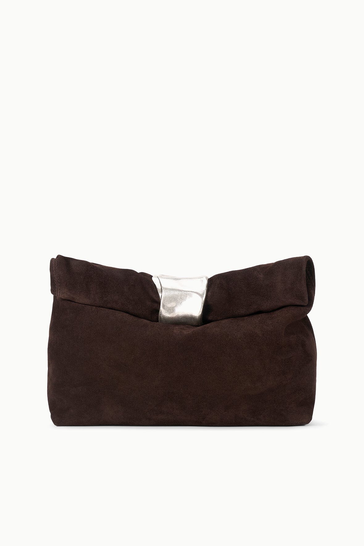Cuff Clutch | Espresso Suede — 3
