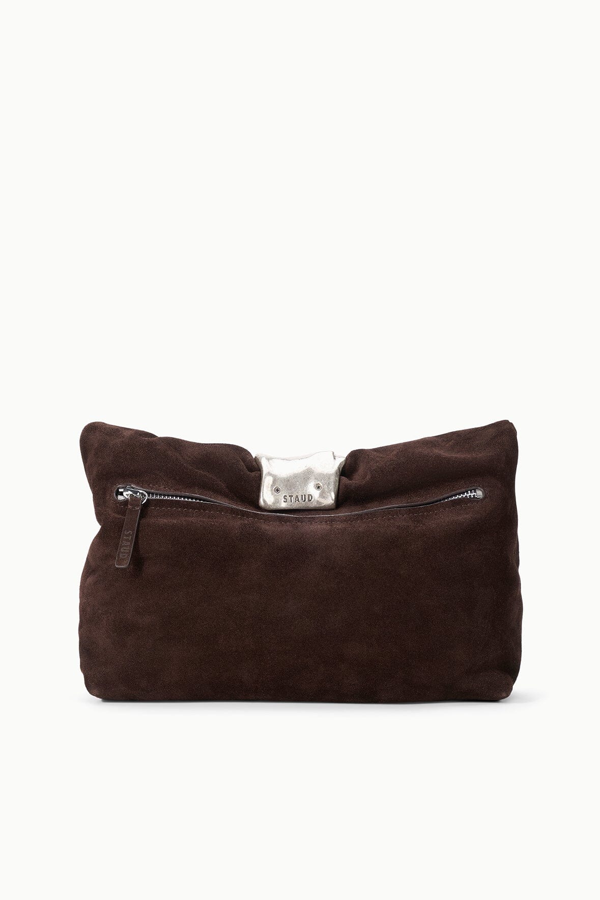 Cuff Clutch | Espresso Suede — 5