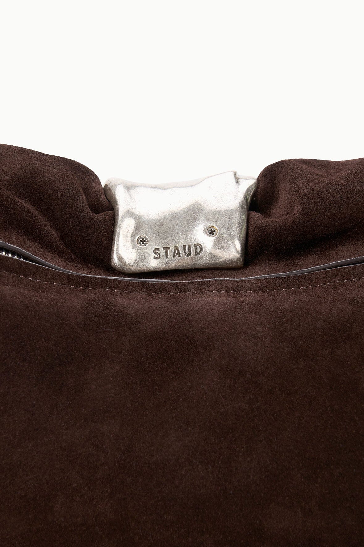Cuff Clutch | Espresso Suede — 7