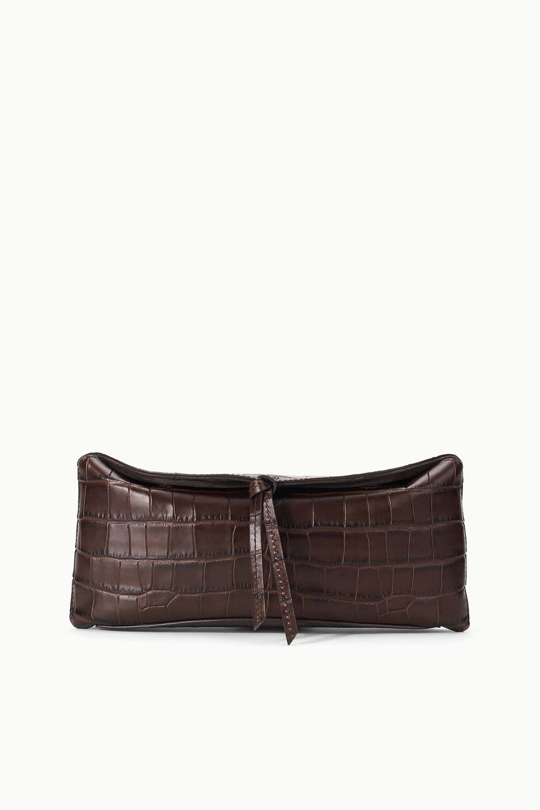 Eve Clutch | Espresso Croco — 1