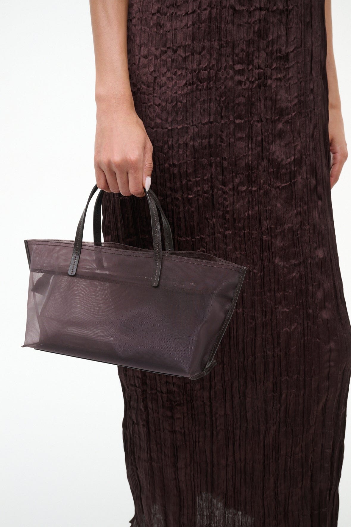 Christos Mini Mesh Tote | Espresso — 2