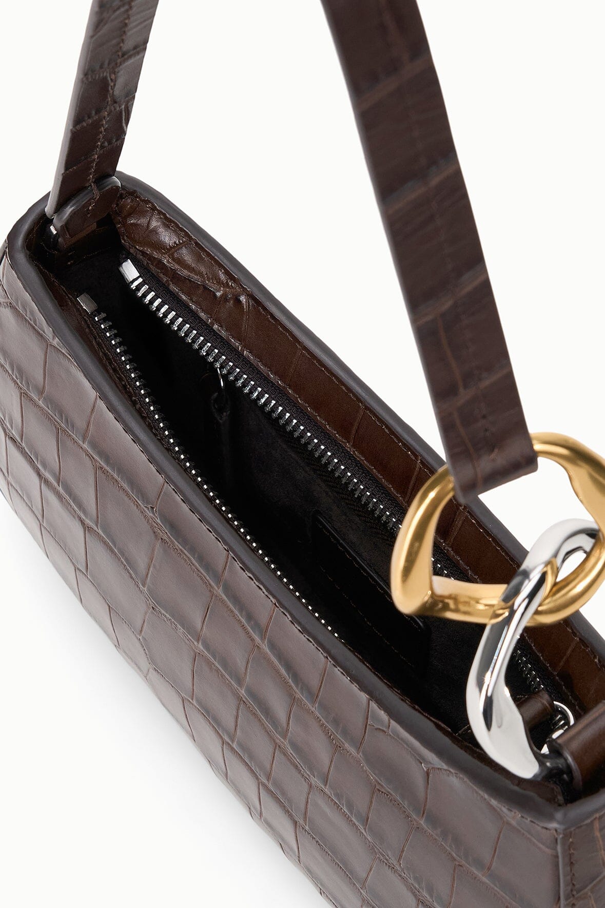Ollie Bag | Espresso Croco — 6