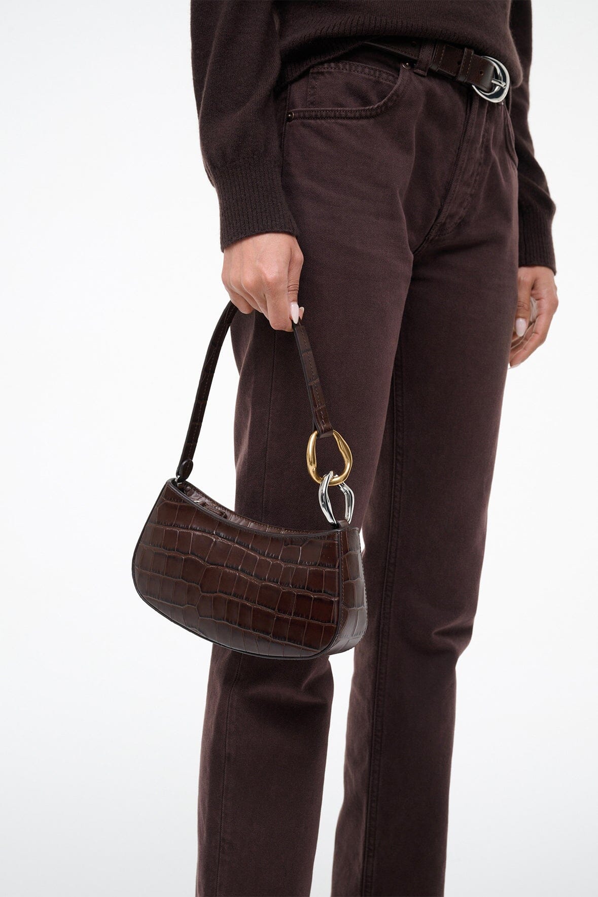 Ollie Bag | Espresso Croco — 4