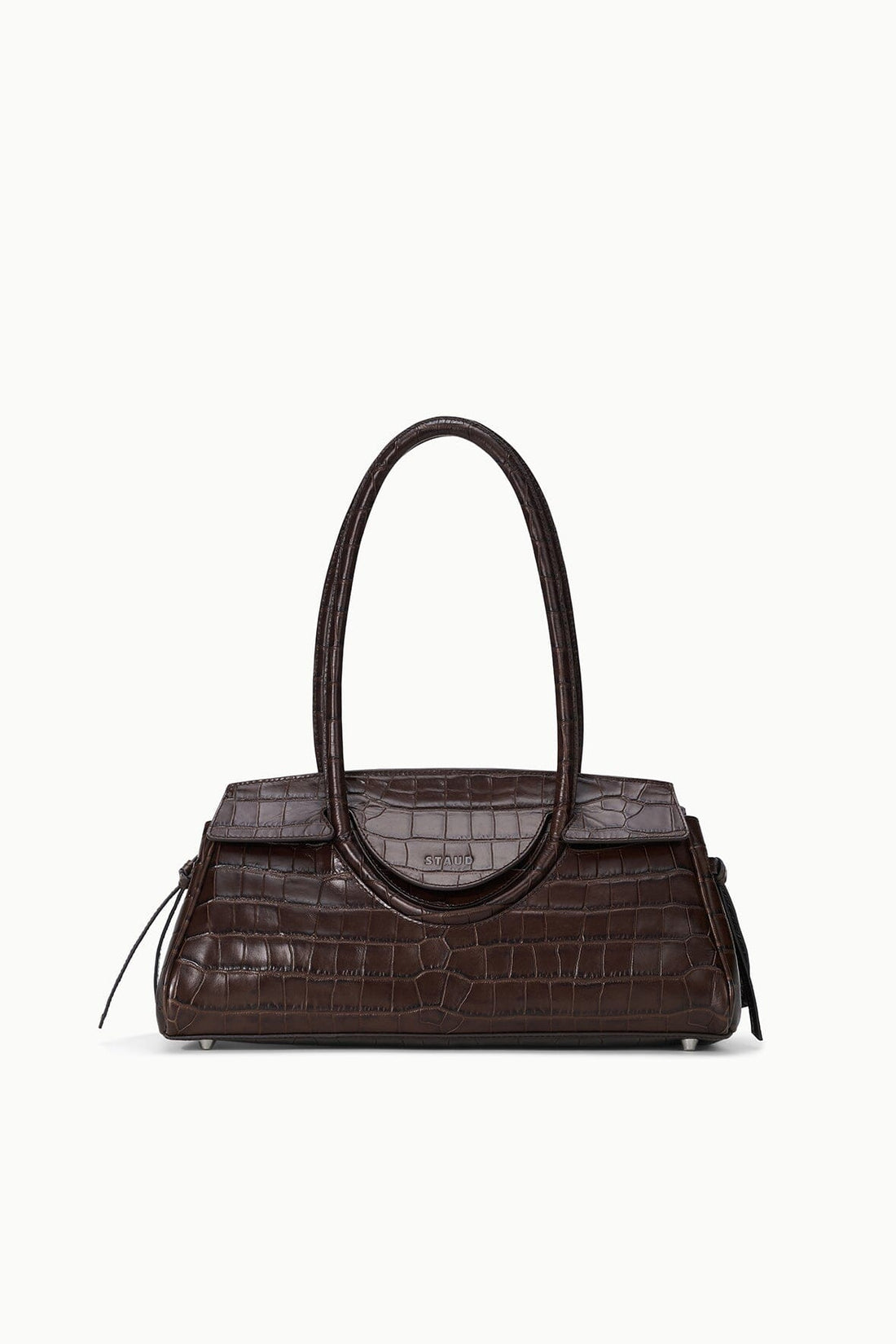 Maude Shoulder Bag | Espresso Croco — 1