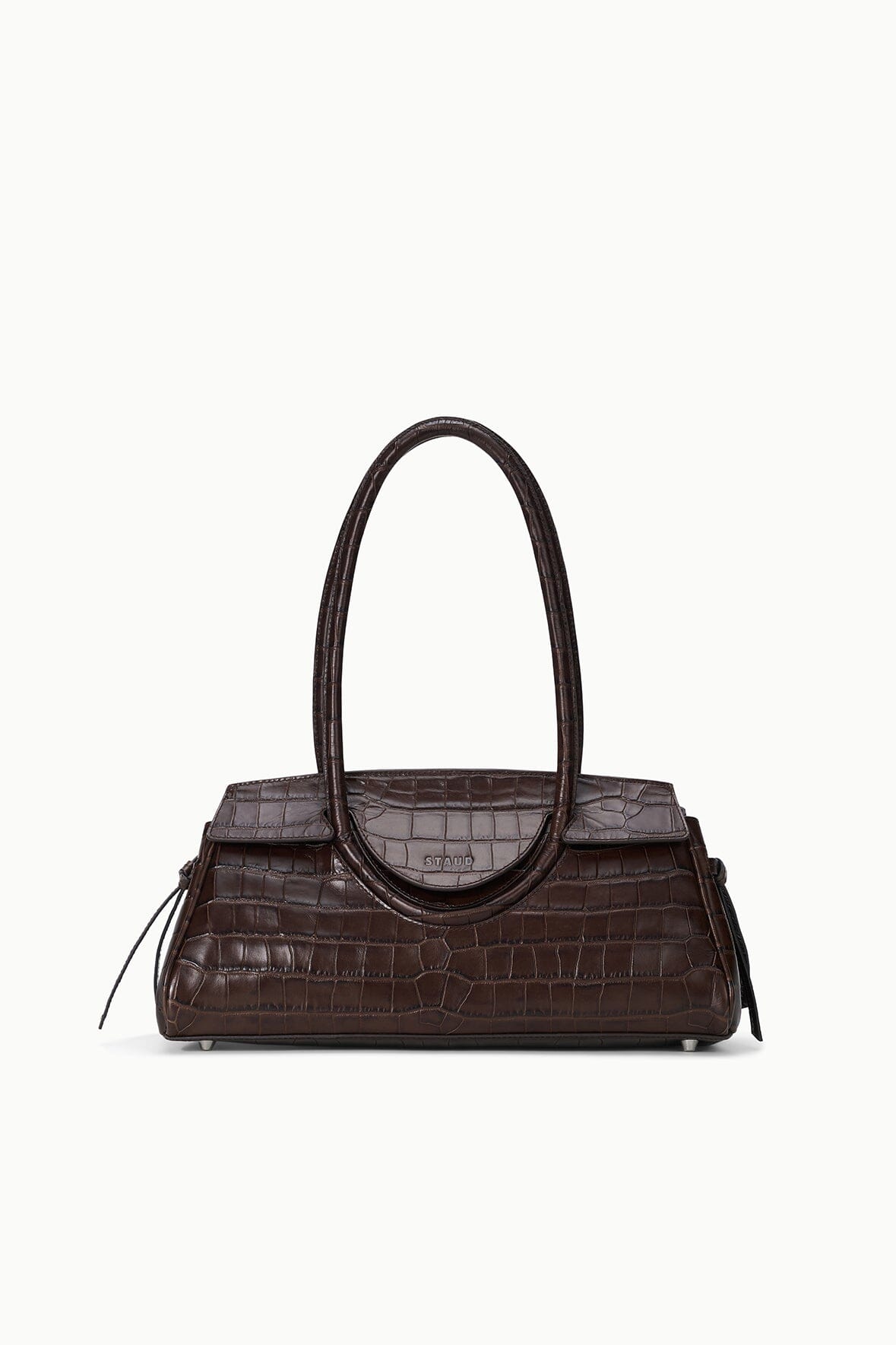 Maude Shoulder Bag | Espresso Croco — 1