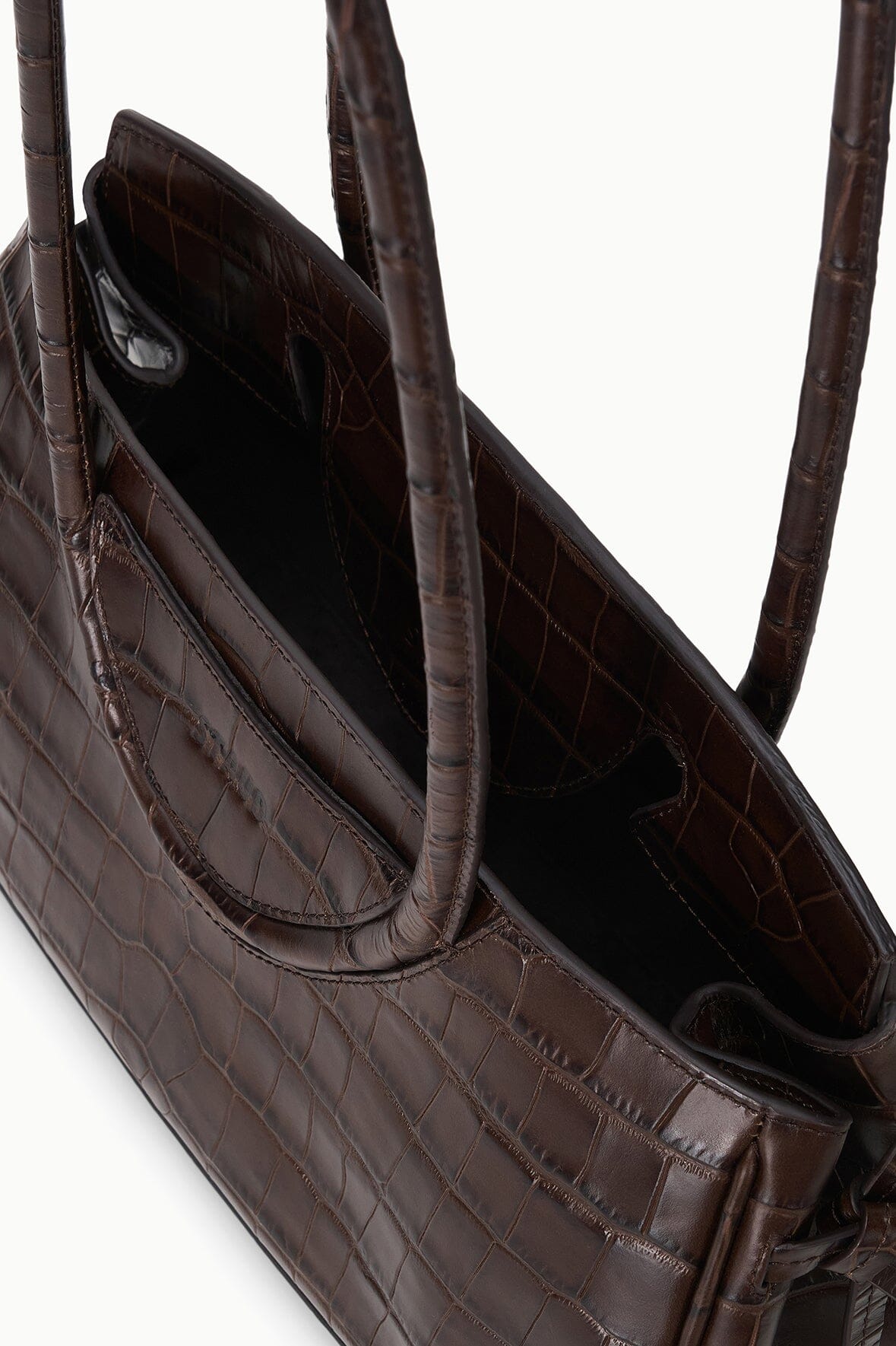 Maude Shoulder Bag | Espresso Croco — 5