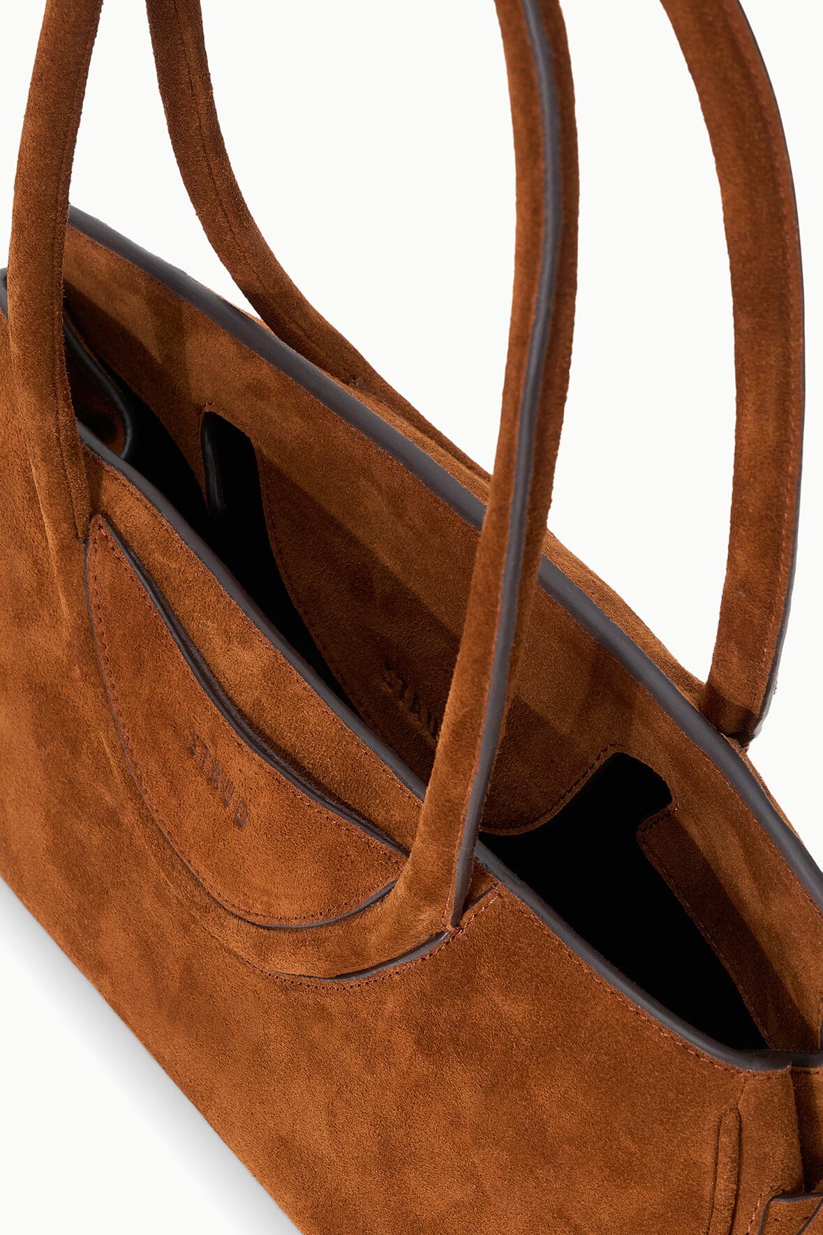 Maude Shoulder Bag | Tabac Suede — 2