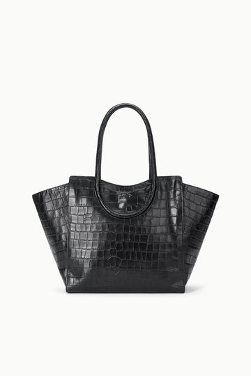 Maude Tote Bag | Black Croco — 1
