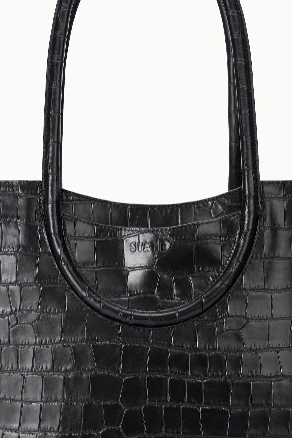 Maude Tote Bag | Black Croco — 7