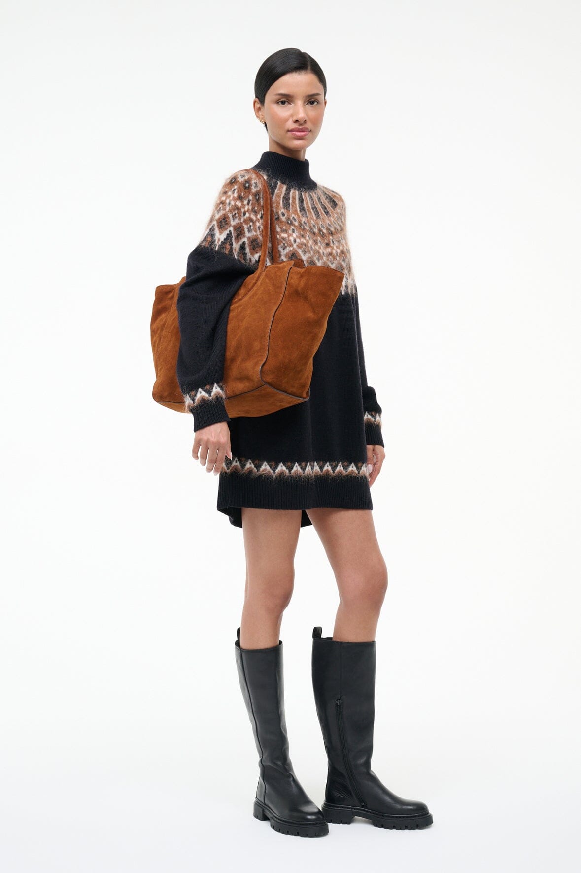 Maude Tote Bag | Tabac Suede — 2