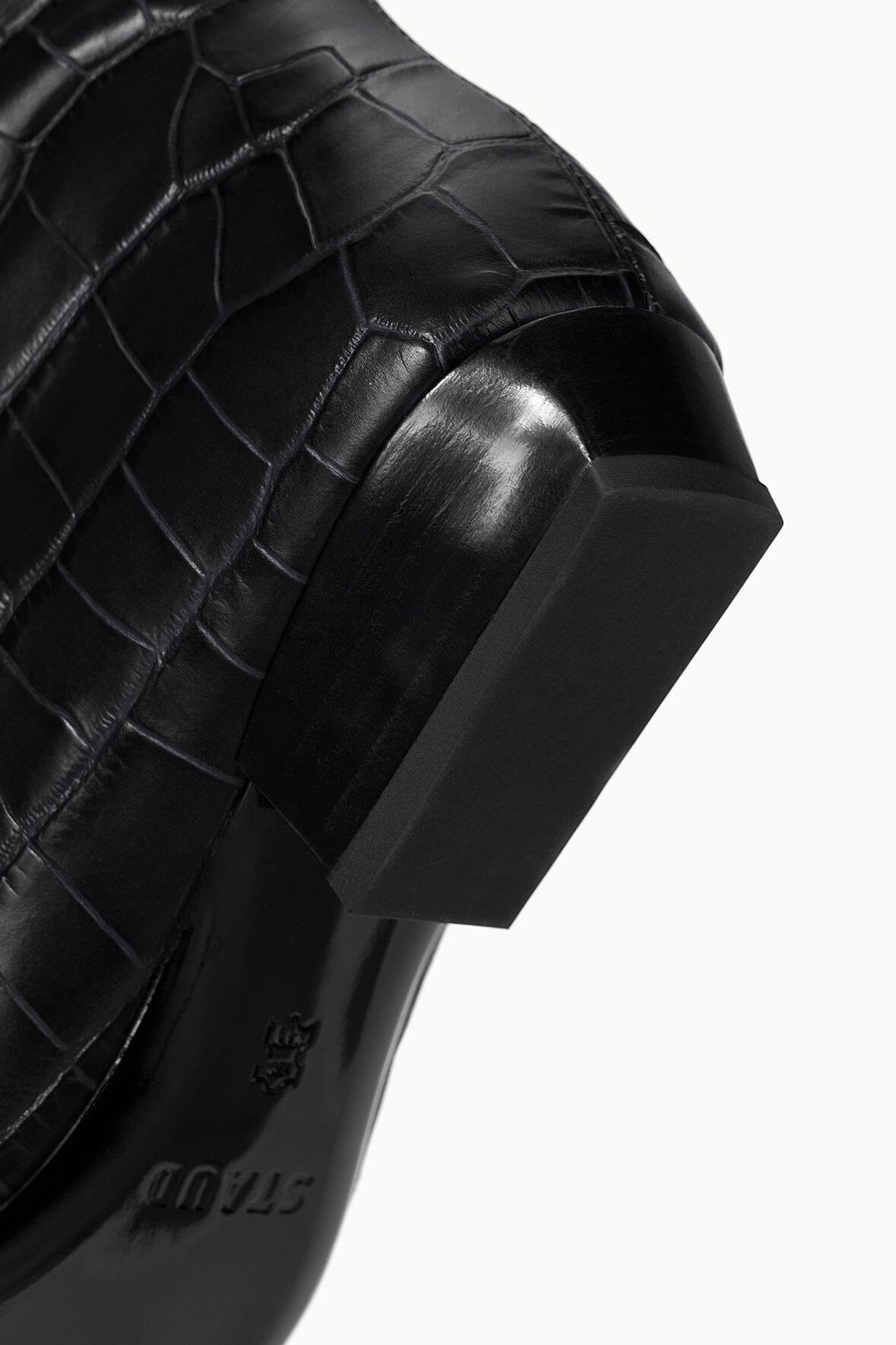 Wally Flat Boot | Black Croco — 5
