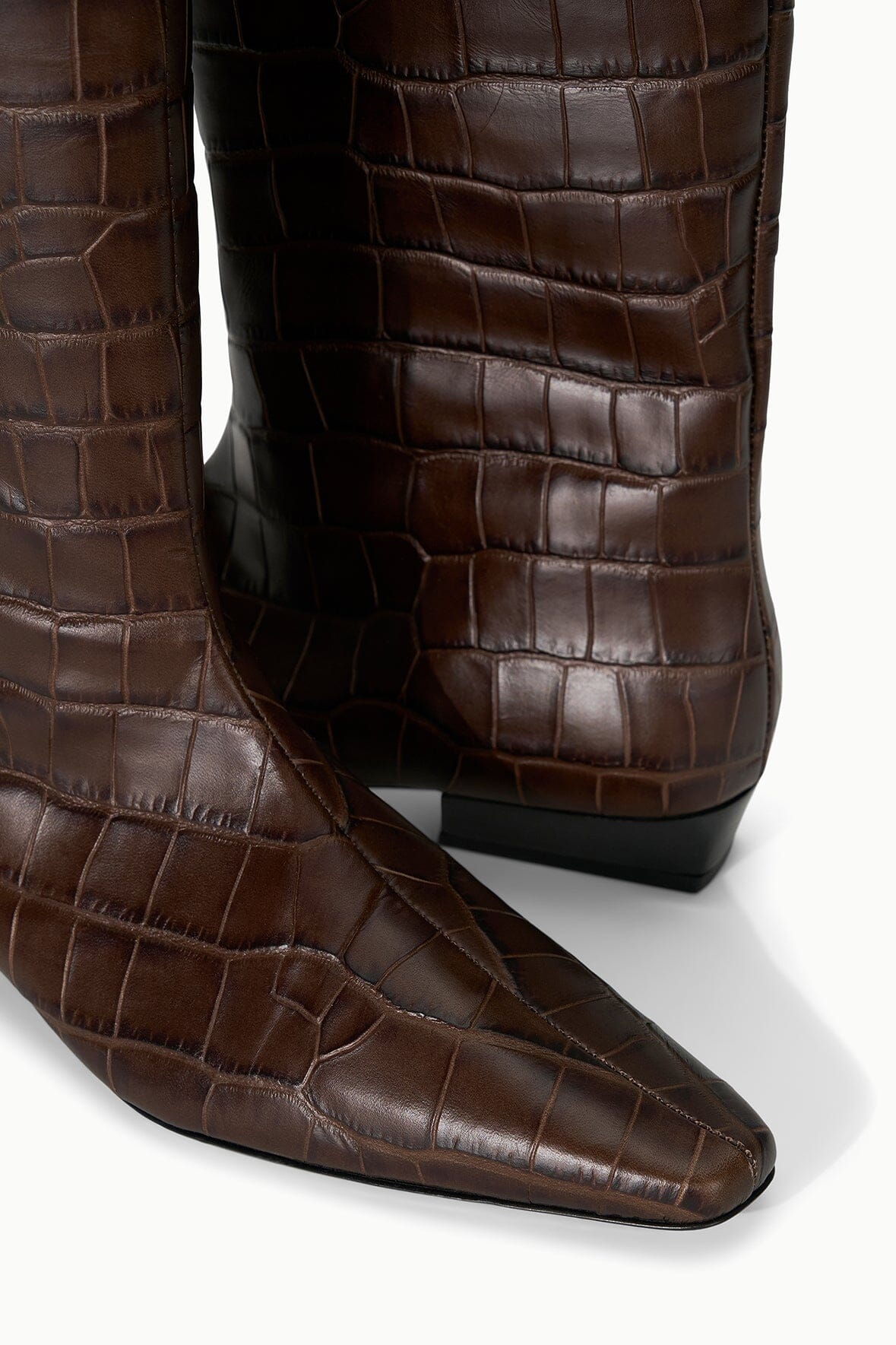Wally Flat Boot | Espresso Croco — 5