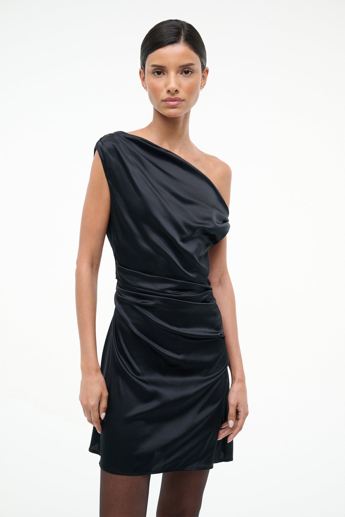Mini Phare Silk Dress | Black — 4