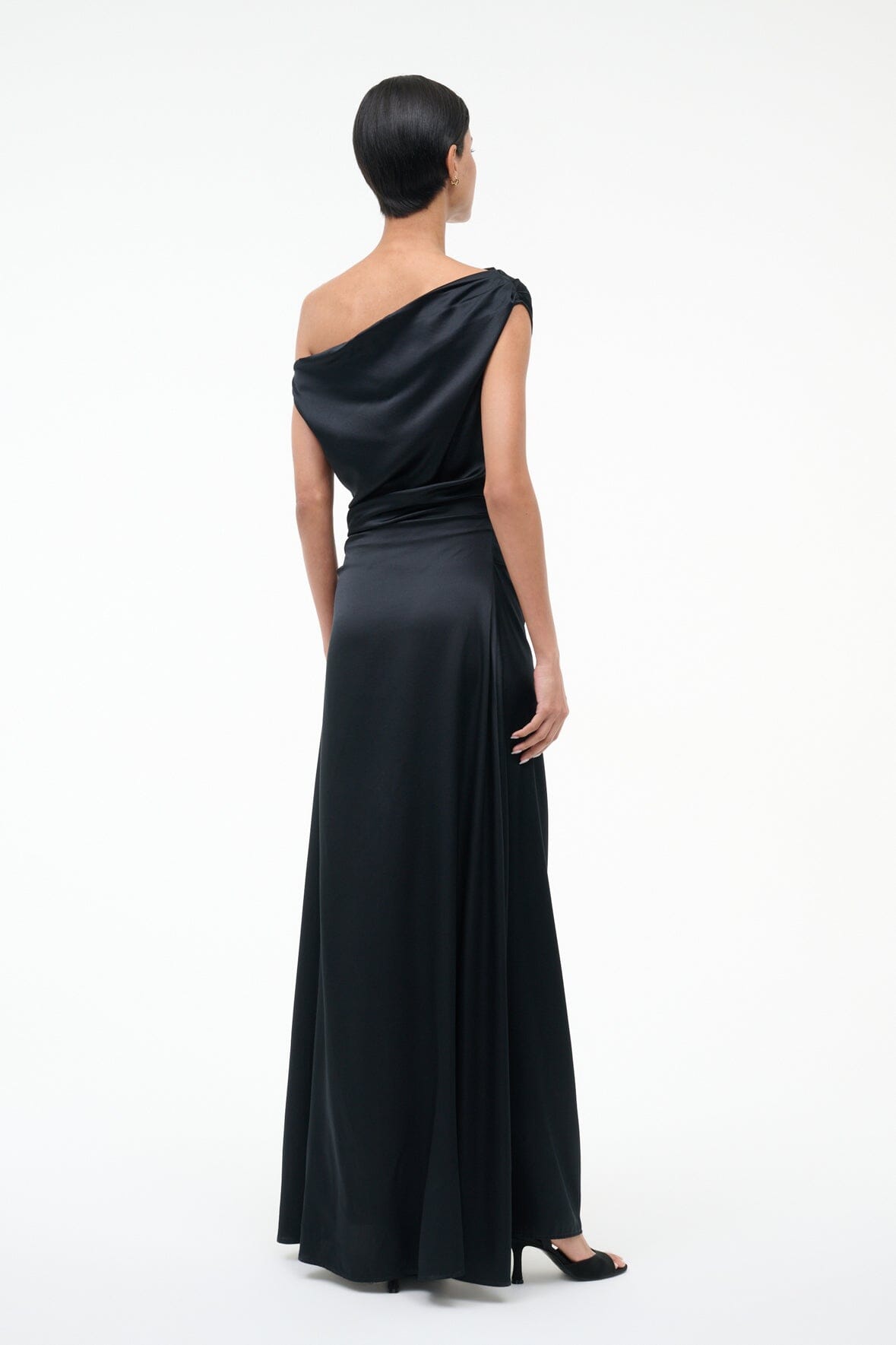 Maxi Phare Silk Dress | Black — 3