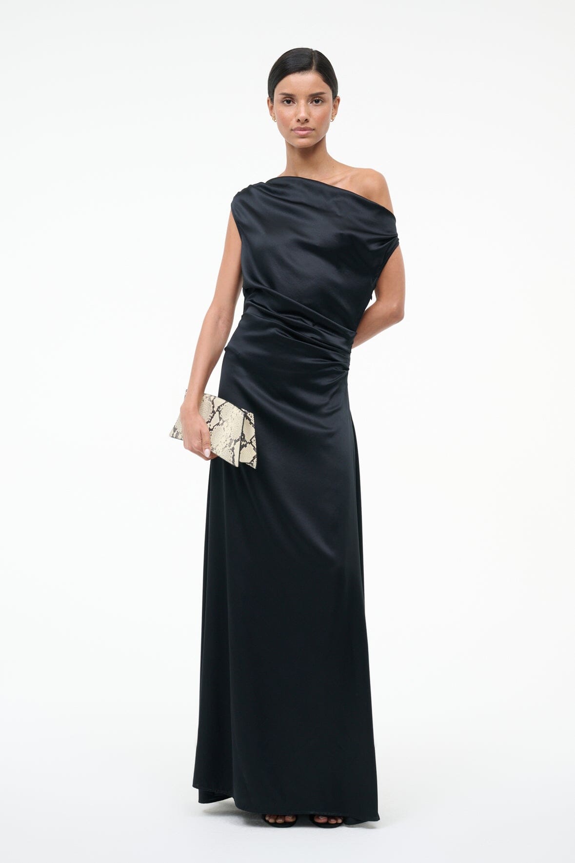 Maxi Phare Silk Dress | Black — 5