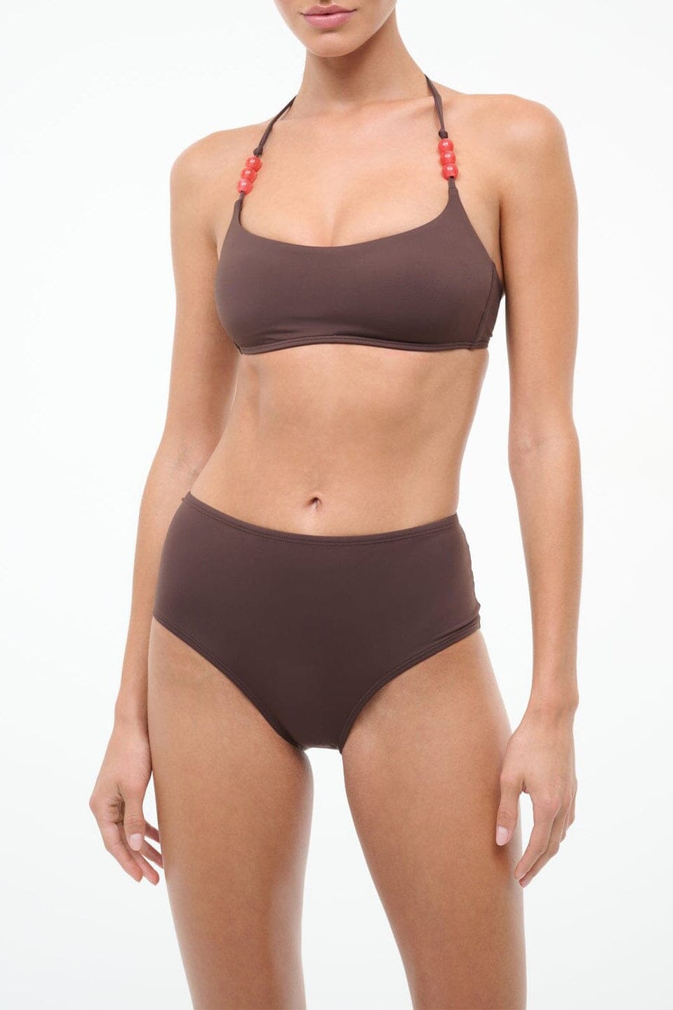 Laird Bikini Top | Dark Chocolate Flame — 1