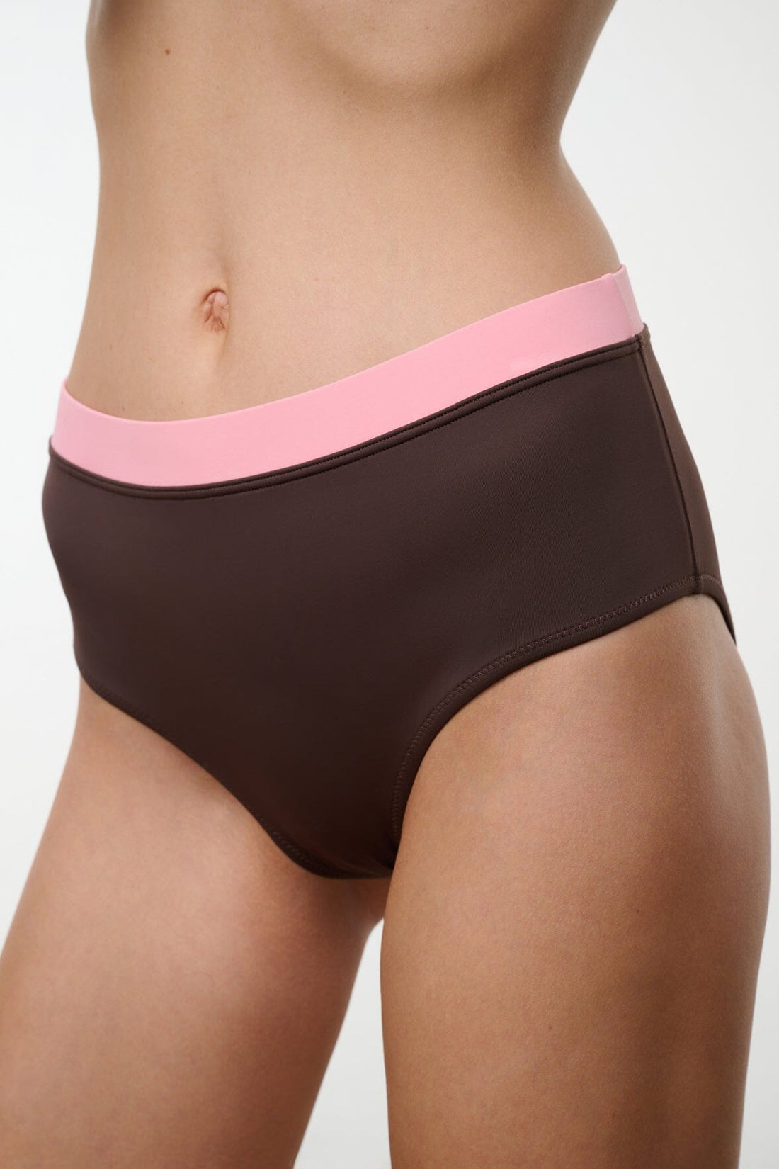 Devon High Rise Bikini Bottom | Dark Chocolate Multi — 1