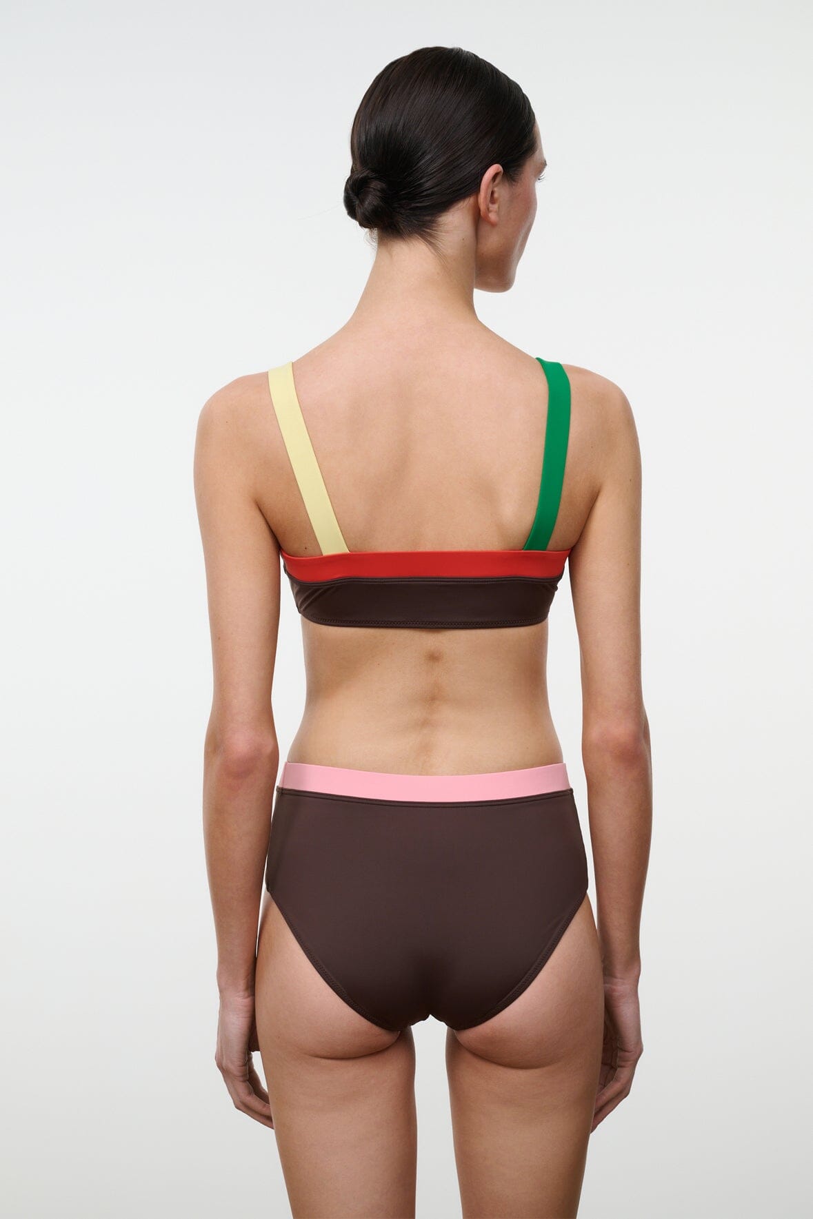 Devon High Rise Bikini Bottom | Dark Chocolate Multi — 3
