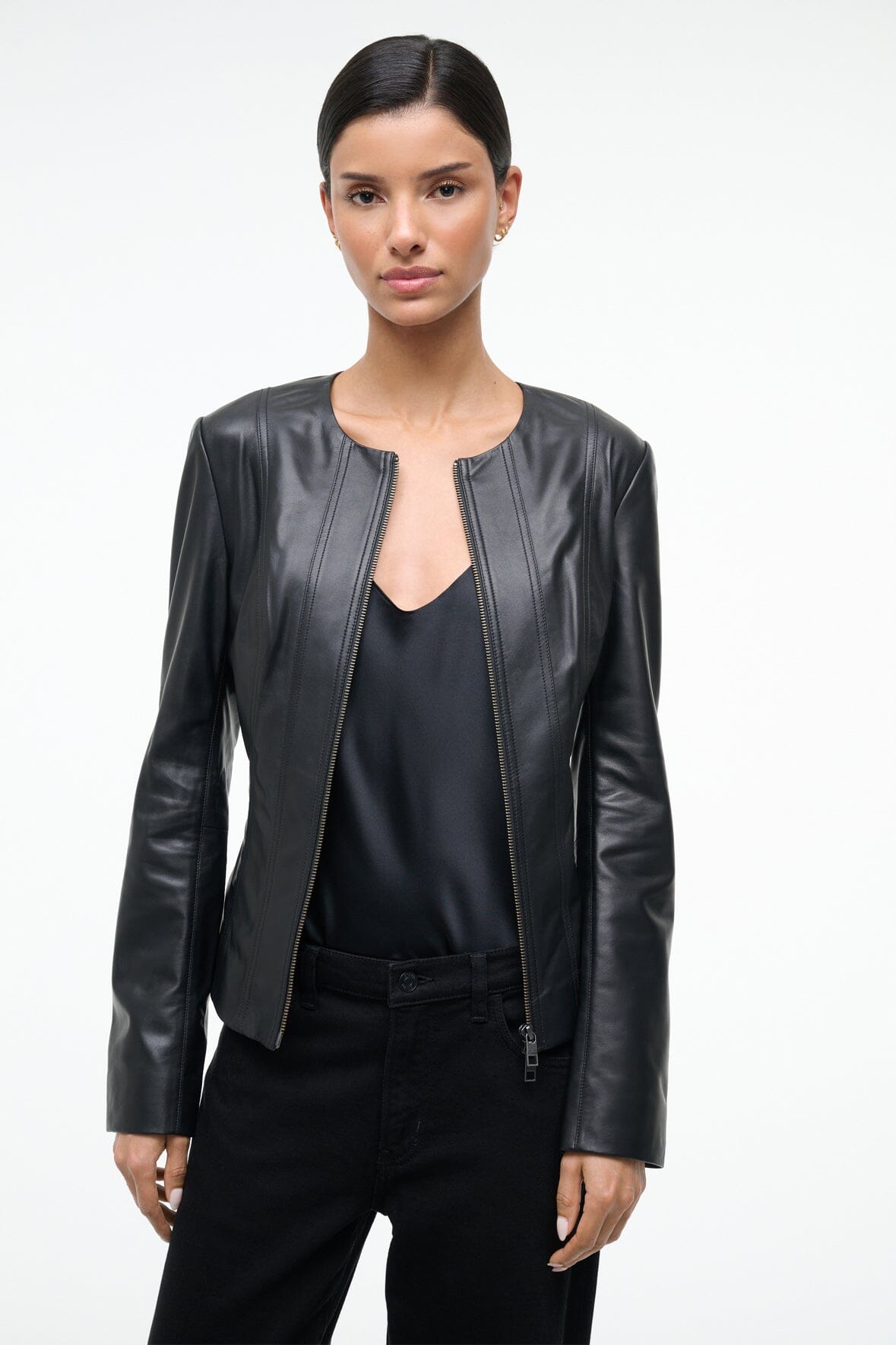Wells Leather Jacket | Black — 3