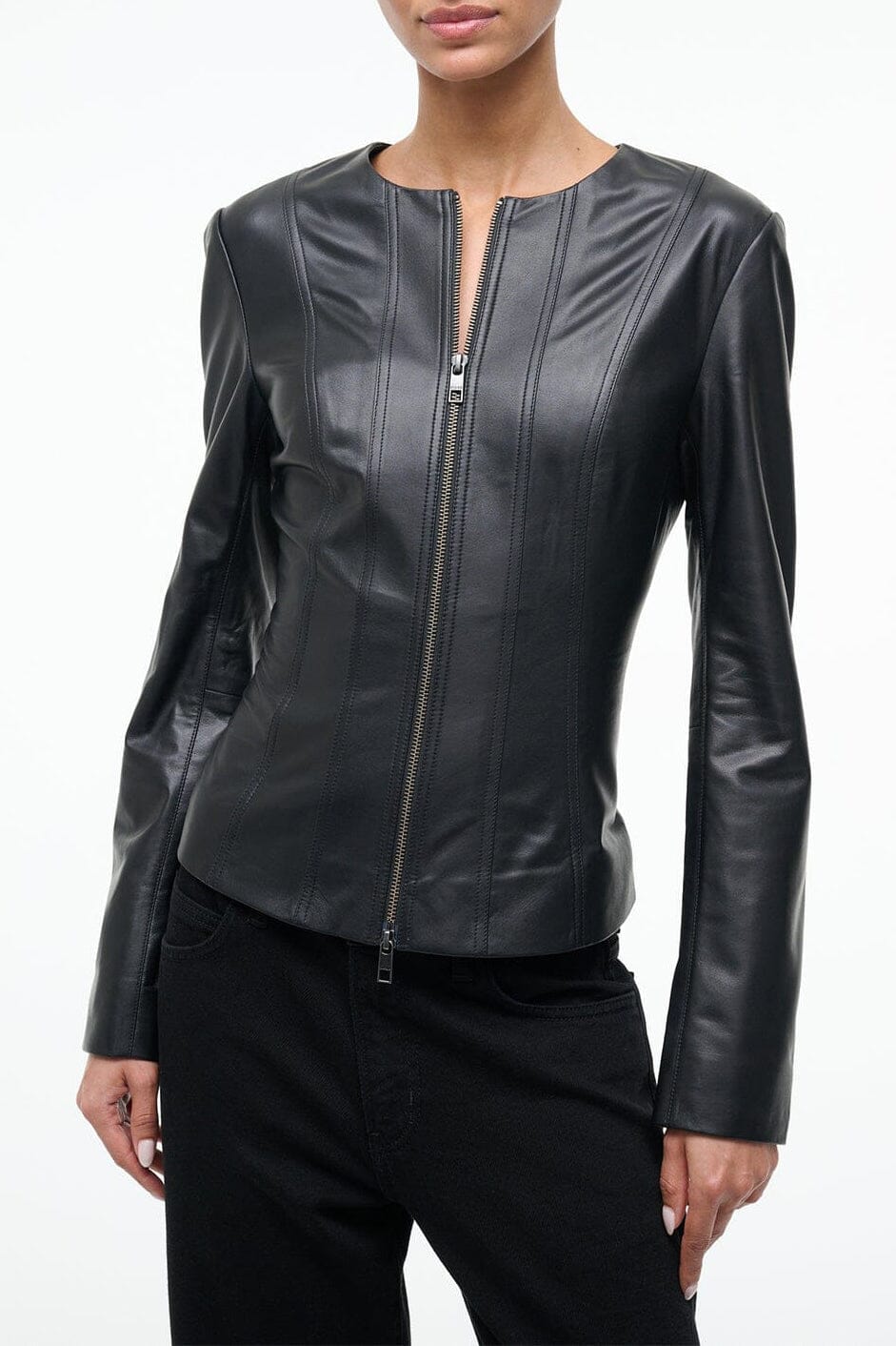 Wells Leather Jacket | Black — 1