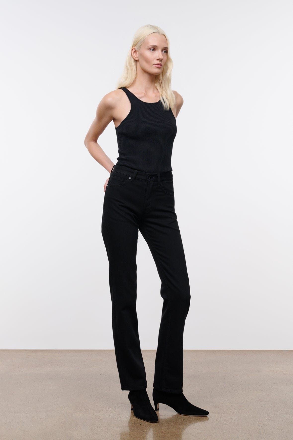 Teddy Straight Jean | Black — 2