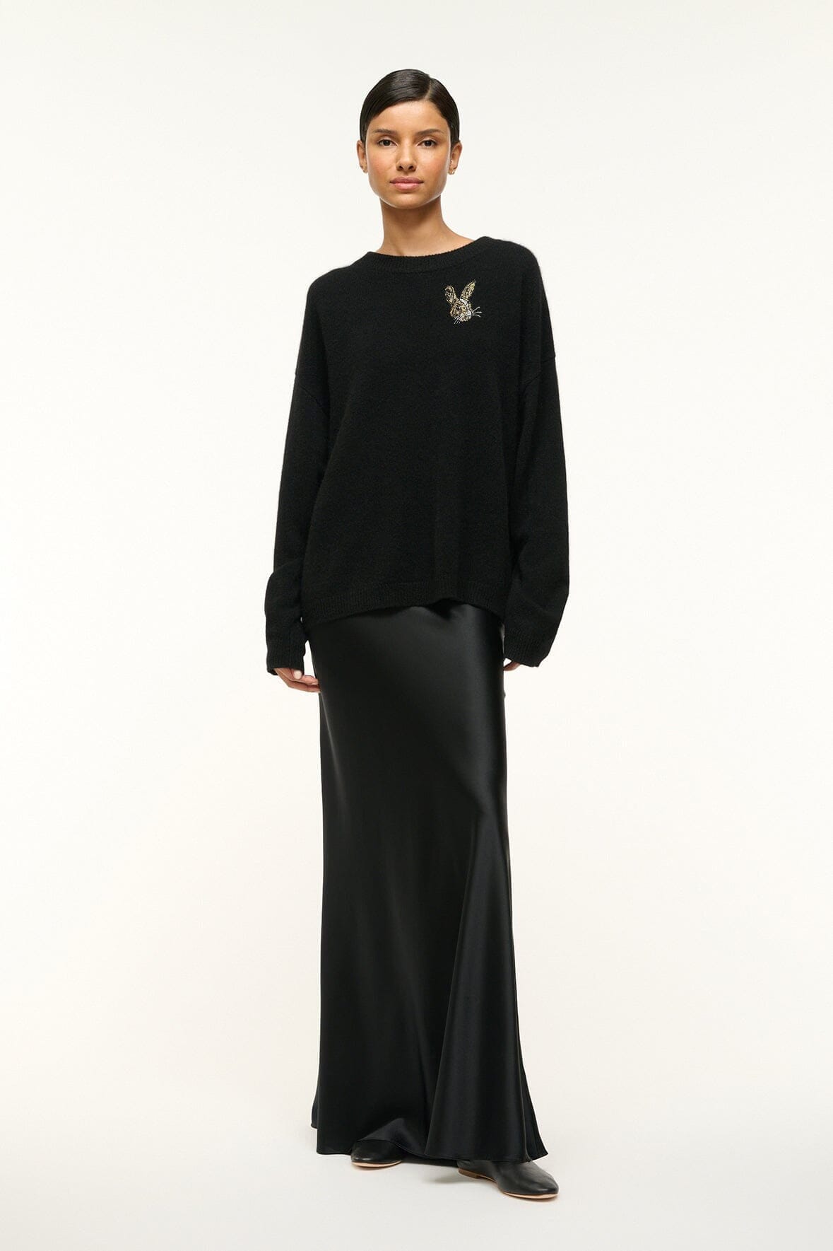 Custom STAUD x C.Bonz Serrano Cashmere Sweater | Black — 3