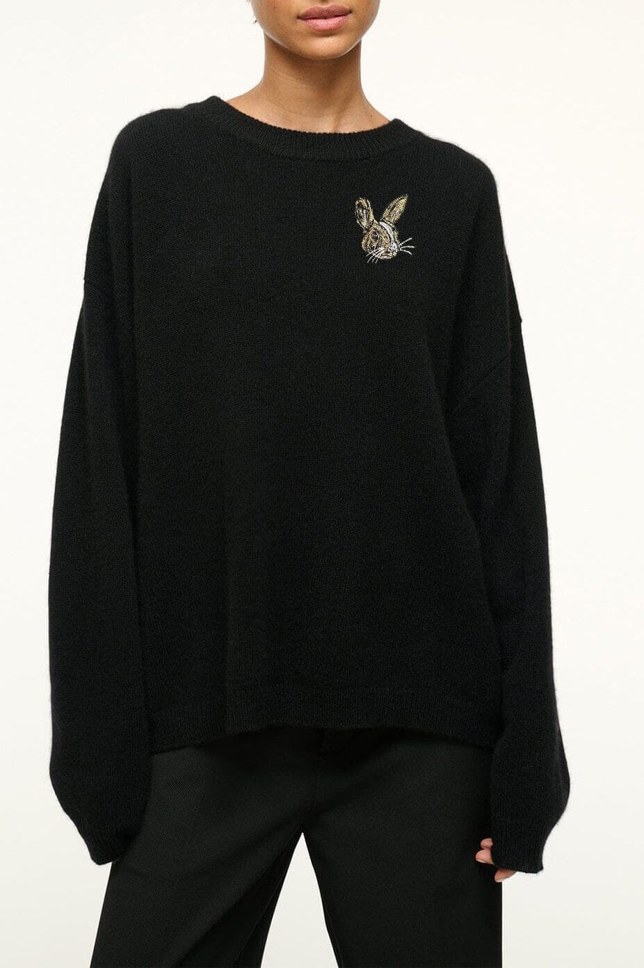Custom STAUD x C.Bonz Serrano Cashmere Sweater | Black — 1
